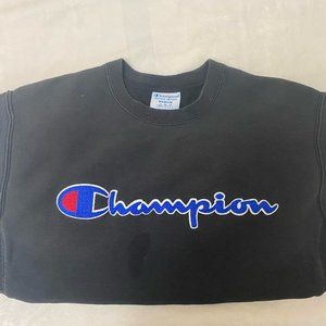 Champion Black-Grey Sweatshirt